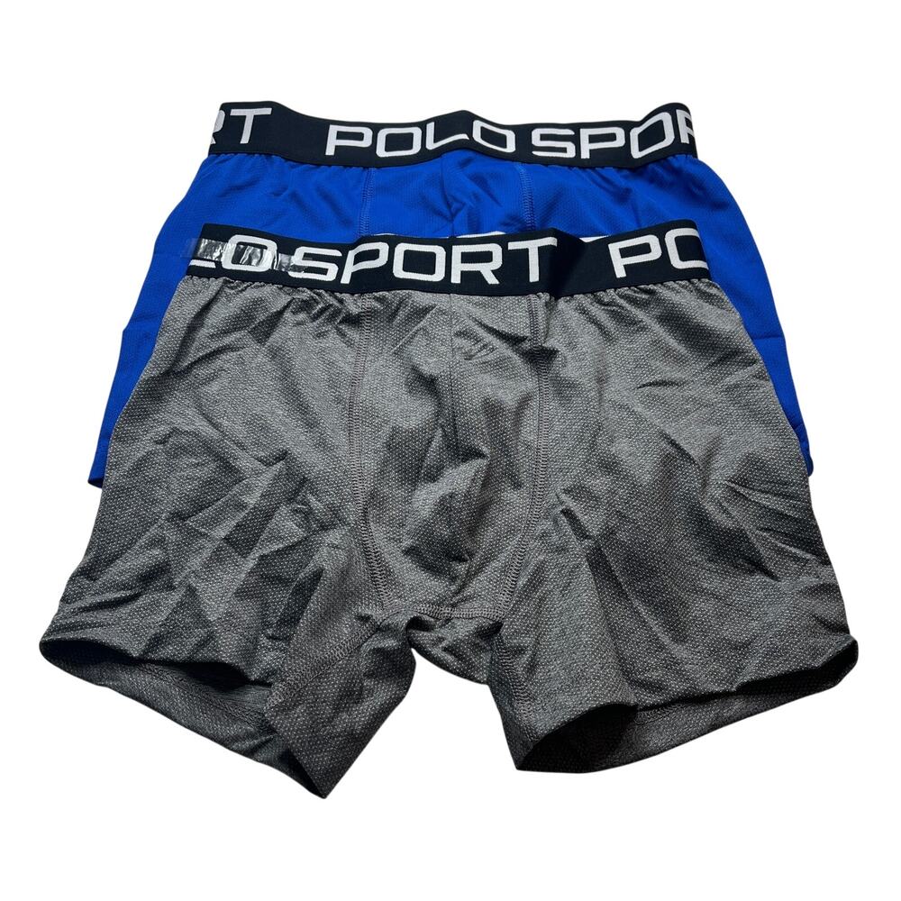 9-79 POLO SPORT Ralph Lauren NWT $34 Mesh Boxer Brief Underwear 2-PACK Small